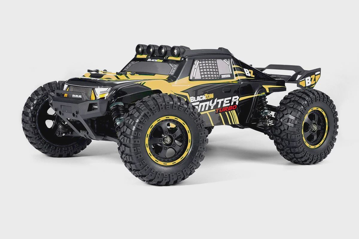 BlackZon Smyter DB Turbo 1- 12 Scale 4WD RTR 3S Brushless Desert Model Buggy, Yellow (BZN540255 )