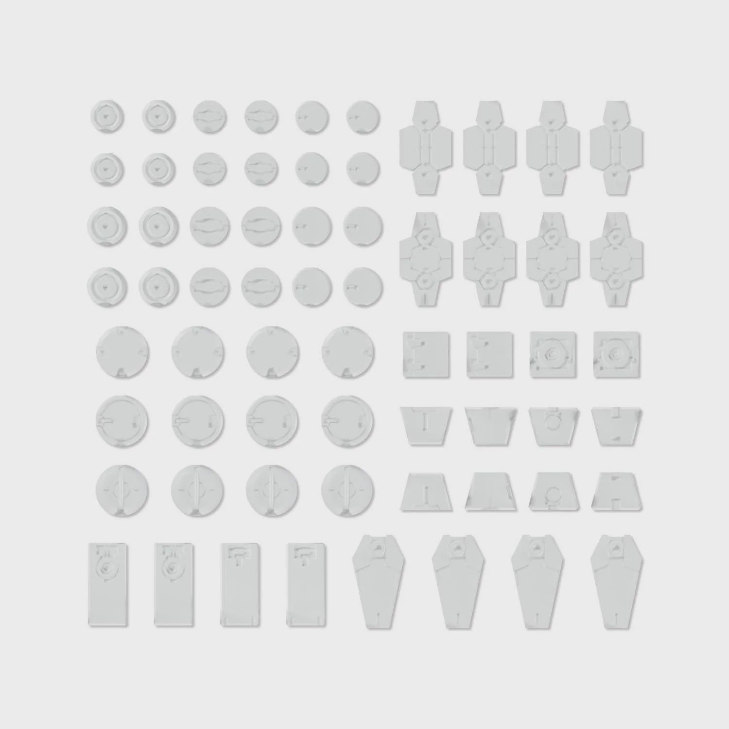 Bandai Customize Material (Decoration Parts #1)(White) 1/144 Accessory Kit (BAN2733949)