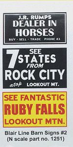 Barn Sign Decals (184-1251)