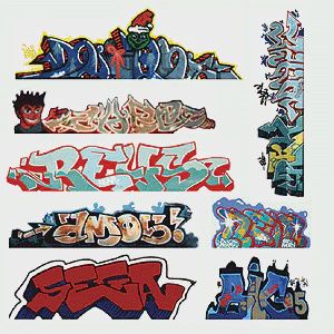 Blair Graffiti Decals Mega Set -- Set #3 pkg(8) (184-2246)