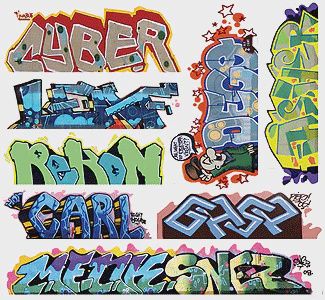 Blair Line Mega Set Modern "Tagger" Graffiti Decals #12 (184-1261)