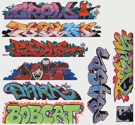 Blair Line Mega Set Modern "Tagger" Graffiti Decals #9 (184-1258)