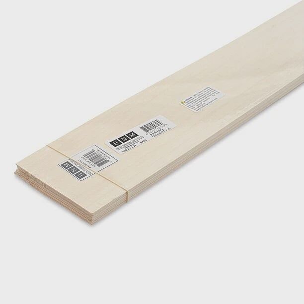 BNM Basswood Sheets 1/16'' x 3'' x 24'' (BNM3163)