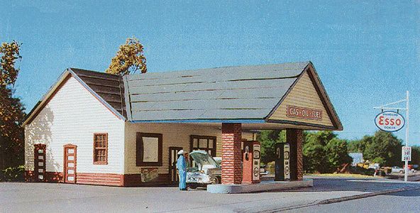 Branchline Gas Station - Laser Art N SCALE (BRA887)