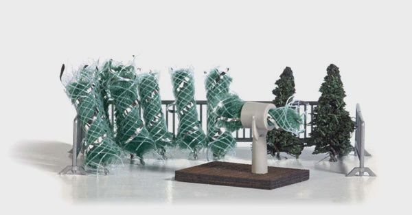 Busch Gmbh &amp; Co Kg Christmas Tree Lot Miniature Scene (189-1182)