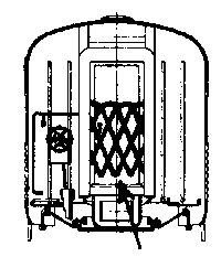 Cal Scale Tail Gate (Brass Casting) pkg(2) -- For Passenger Car (190-309)