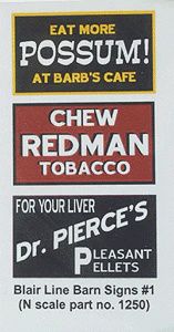Blair Barn Sign Decals (184-1250)