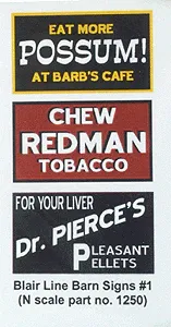 Blair Barn Sign Decals (184-1250)