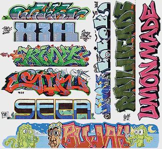 Blair Line Graffiti Decals Mega #11 (184-1260)
