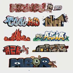 Blair Line Mega Set Modern "Tagger" Graffiti Decals #1 (184-1244)