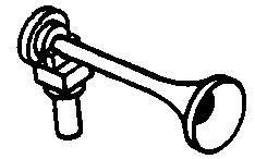 Cal Scale Nathan Diesel Air Horn (Brass) (190-422)