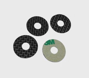 Carbon Fiber Body Washers - Adhesive Backed - 1/8 Off-Road (1UP10403)