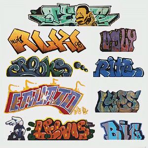 Blair Graffiti Decals Mega Set #2 pkg(9) (184-2245)