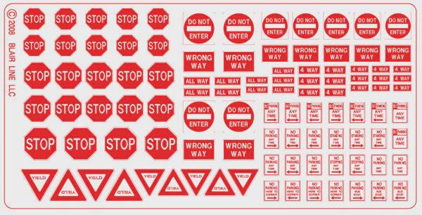 Blair Highway Signs -- Regulatory Signs #2 1930-Present (red, white) (184-103)