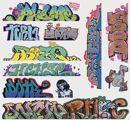 Blair Line Mega Set Modern "Tagger" Graffiti Decals (184-1259)