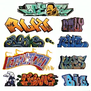 Blair Line Mega Set Modern "Tagger" Graffiti Decals #2-- (184-1245)