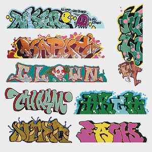 Blair Line Mega Set Modern "Tagger" Graffiti Decals #5 (184-1248)