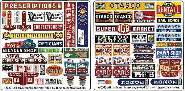 Blair Line Storefront Signs #4 (184-37)