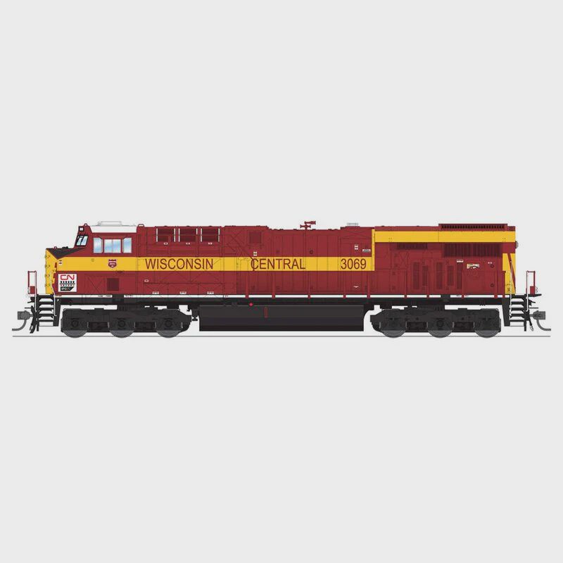 Broadway Limited HO, GE ES44AC, CN #3069, Wisconsin Central Heritage Paint, Paragon4 Sound/DC/DCC (NP) BLI8534) )