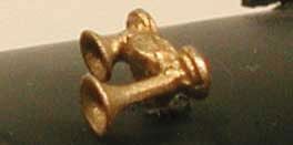 Cal Nathan K2 K14 2-Chime Air Horn -- Lost Wax Brass Casting (190-636)