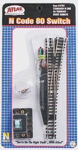 Code 80 No. 6 Remote Turnout (Switch) - Standard Line -- Right Hand (ATL2705)