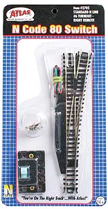 Code 80 No. 6 Remote Turnout (Switch) - Standard Line -- Right Hand (ATL2705)