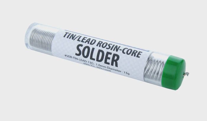 Common Sense RC 60/40 Tin/Lead Rosin-Core Solder - 1.0 mm Diameter - 13g Tube (SDR-TIN-LEAD-13G)