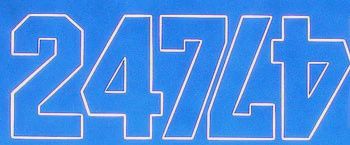 Coverite NUMBERS BLUE 1" (COVQ3216)