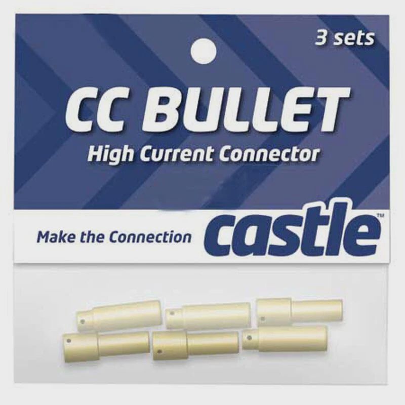 Castle Creation High Current Connector: 5.5mm Bullet Set (3) (CSECCBUL553)