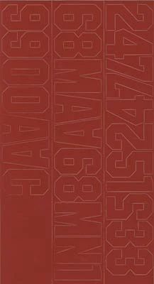 Coverite NUMBERS RED 3" (COVQ3235)