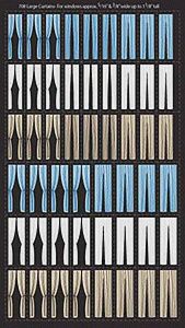 Curtains -- Large For Windows 5/16 or 3/8" x 1-1/8" .8 or 1 x 2.9cm pkg(50) (195-708)