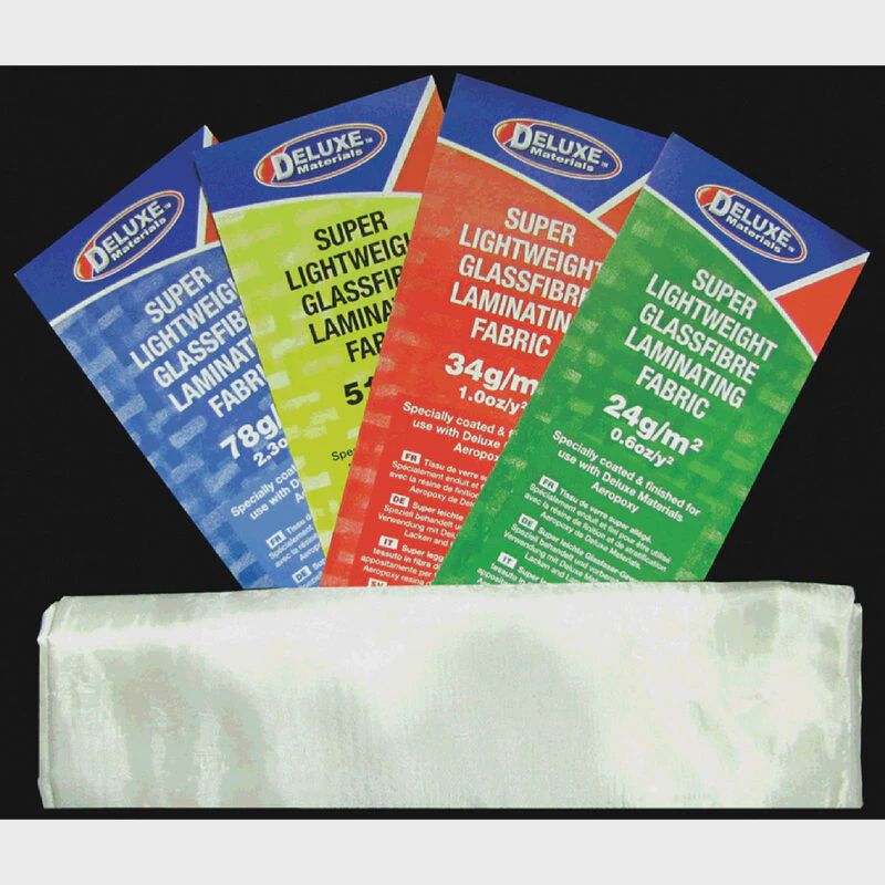 Deluxe Materials Lightweight Fiberglass Cloth, 2.0oz,1Sq Meter,Wht (DLMBD14)