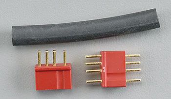 Deans Micro Plug 4R Red Polarized Connector (WSD1242)