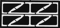 Detail Master 1/24-1/25 Small Mud Flaps (8pc) (DM2071)