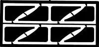 Detail Master 1/24-1/25  Small Flaps (8pc) (DM 2071)