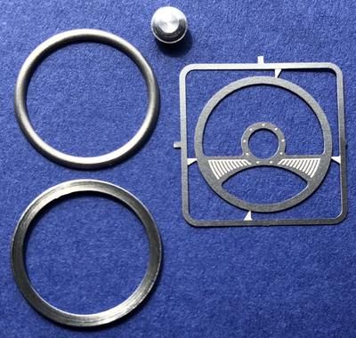 Detail Master1/24-1/25 Two Spoke Billet Steering Wheel (DM-3121)