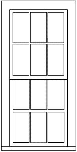 Double Hung Winows - 6 Over 6 (300-5283)