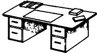Desk Top &amp; File Cabinet (261-8047)