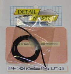 Detail Master 1/24-1/25 2ft. Coolant Hose Black (1-1/2" Dia.) (DM-1424)