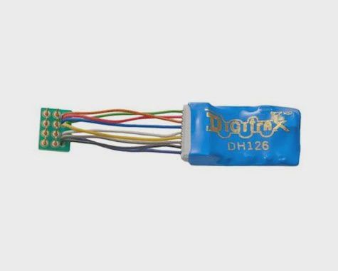 Digitrax, Inc. HO DCC Decoder Series 6, 3.2" Wires 2FN 9-Pin 1.5A (DGTDH126P)