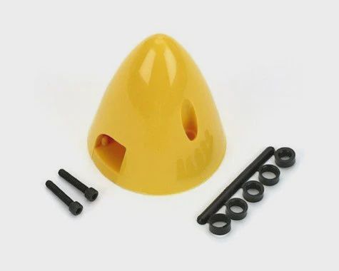 DuBro 4 Pin Spinner,2-1/4" Yellow (DUB281)