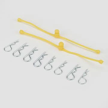 DuBro Body Klip Retainers, Yellow (DUB2247)