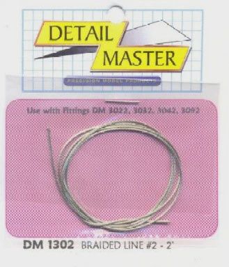 Detail Master 1/24-1/25 2ft. Braided Line #2 (.025") (DM-1302)
