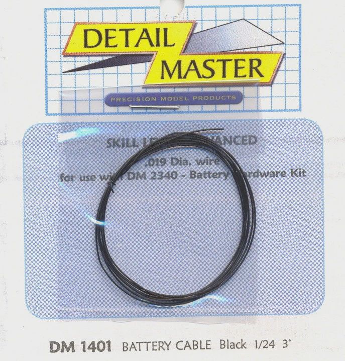 Detail Master Black Battery Cable (DM-1401)