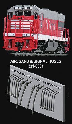Diesel Loco Rubber MU &amp; Brake H (135-6034)