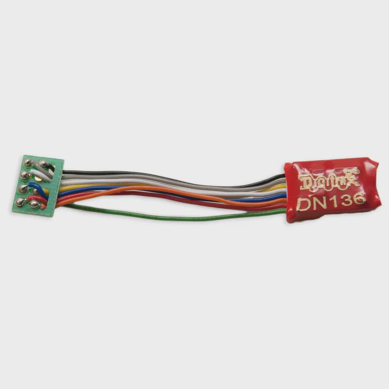 Digitrax N DCC Decoder Series 6 3.2" Wires 3 FN 8-Pin 1A (DGTDN136PS)
