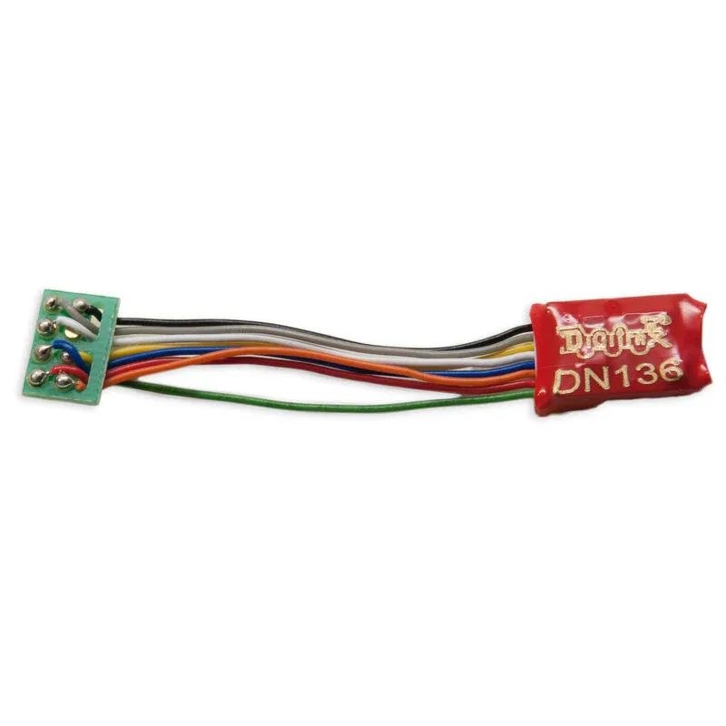 Digitrax N DCC Decoder Series 6 3.2" Wires 3 FN 8-Pin 1A (DGTDN136PS)