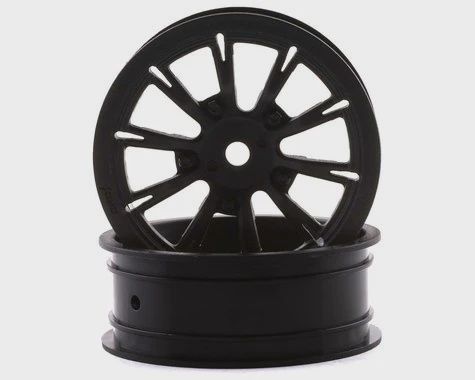 DragRace AXIS 2.2" Drag Racing Frt Wheels w/12mm Hex (Black) (2) (DRC215)