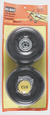 DuBro 1/3 Lightweight J-3 Cub Wheels (DUB558TLC)