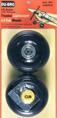 DuBro 1/5 Lightweight J-3 Cub Wheels (DUB338TLC)
